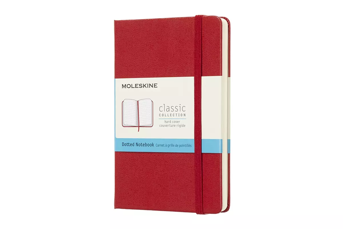 Een Moleskine Dotted Hard Cover Notebook Pocket Red koop je bij Moleskine.nl